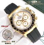 Rolex Daytona Dandong 4131 Movement OXJ29092 White Dial Rubber Strap Watch